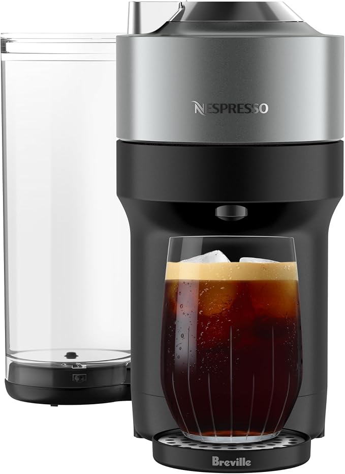 Nespresso Vertuo Pop+ Deluxe Coffee and Espresso Maker by Breville, Titan - Image 2