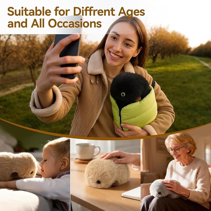 Interactive AI Plush Companion Pet– Privacy Safe Soft Huggable Intelligence Emotional Support Robot Pets, Anxiety Relief Desk Robots| Ideal Toy Gift for Kids,Teens,Adults,Seniors(Purple) - Image 5