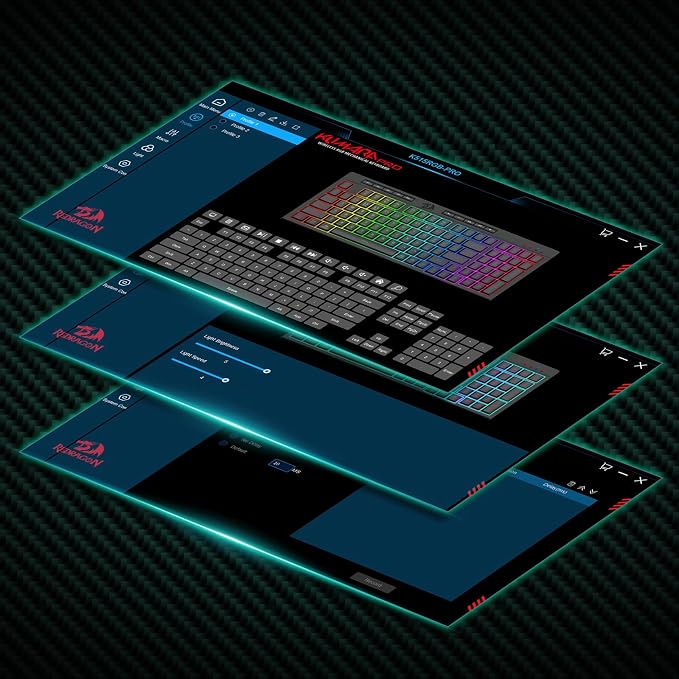 Redragon K515 PRO Shiva RGB Wireless Membrane Gaming Keyboard, 98 Keys Mechanical-Feel Keyboard w/Smooth Linear Switch, On-Board Macro & Multimedia Keys, Detachable Wrist Rest, Software Supported - Image 7