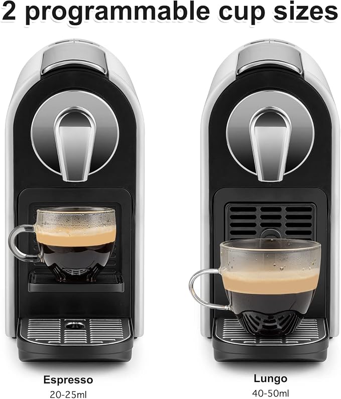 beanglass Espresso Pod Machine for Home, Capsule Coffee Maker for NS Original Pods, 20 Bar High Pressure Pump, 22oz Removable Water Tank, Adjustable Cup Tray, 1350W - Image 3