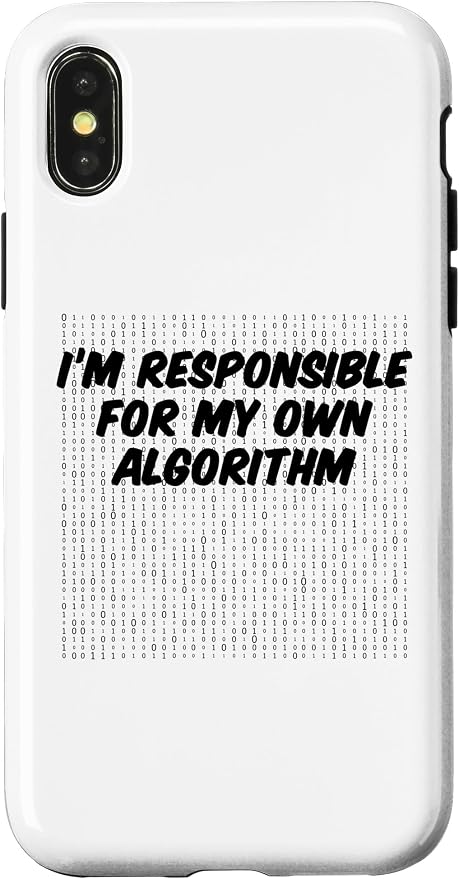 iPhone X/XS Binary Code Computer Algorithm AI Artificial Intelligence Case by Unknown