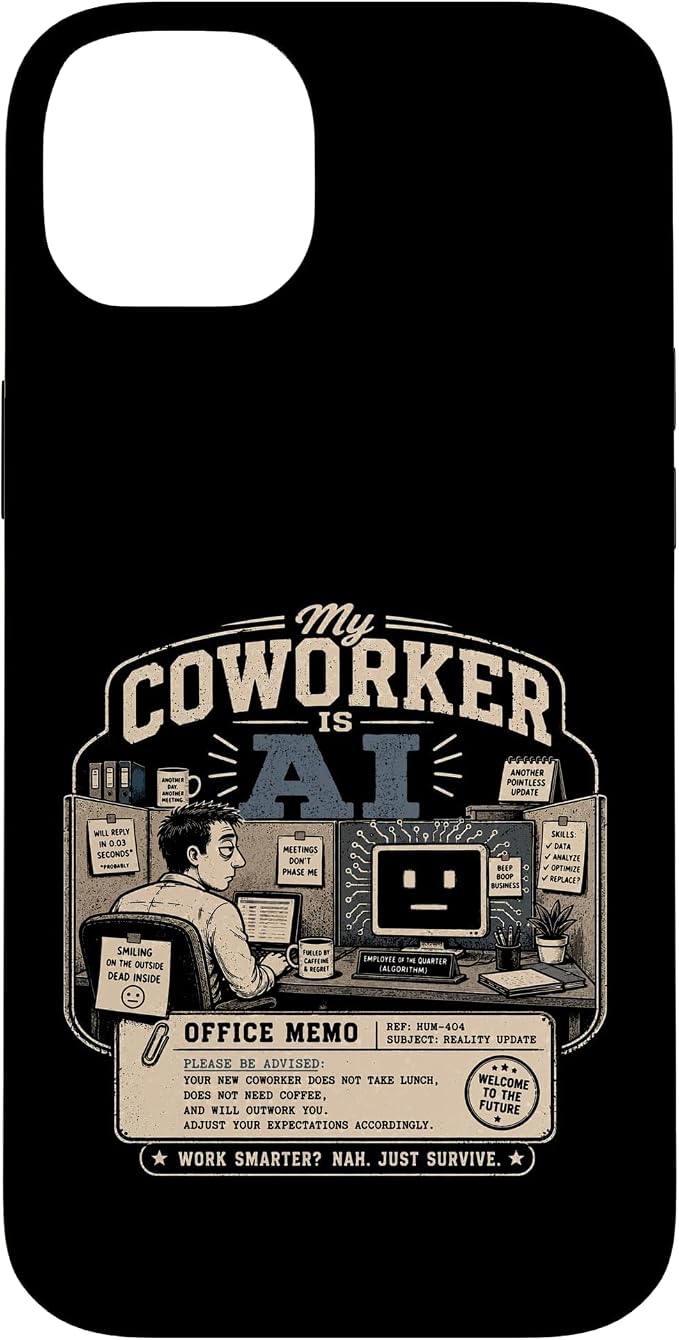 My Coworker is AI Office Humor Funny Workplace Replacement Case for iPhone 14 Plus by Unknown