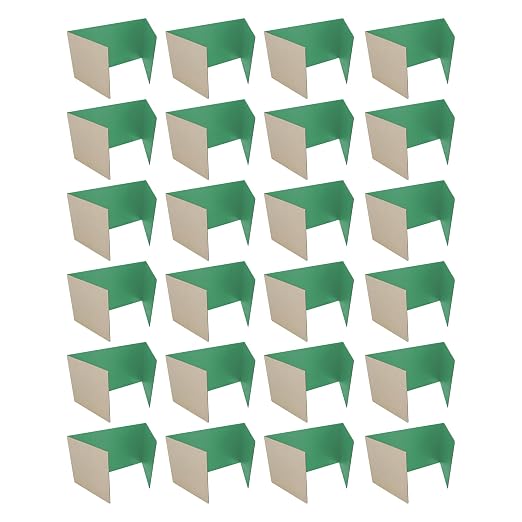 Flipside Products 18”x 48” Green Study Carrel, Privacy Boards, Student Privacy and Focus Booth for The Classroom, Desk Divider Cubby for Tests, Made in USA - 24 Pack - Image 6