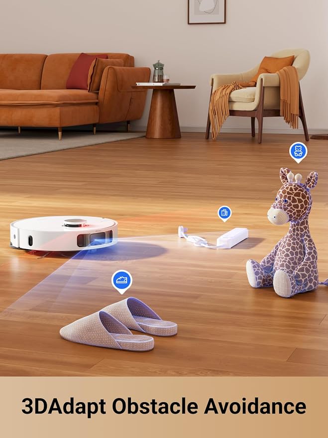 dreame L10s Pro Ultra Heat Robot Vacuum and Mop, 136°F (58°C) Mop Washing | MopExtend Edge Cleaning, 7,000Pa Suction, Effortless Robot Maintenance, Rewashing and Remopping, Smart Obstacle Avoidance - Image 5