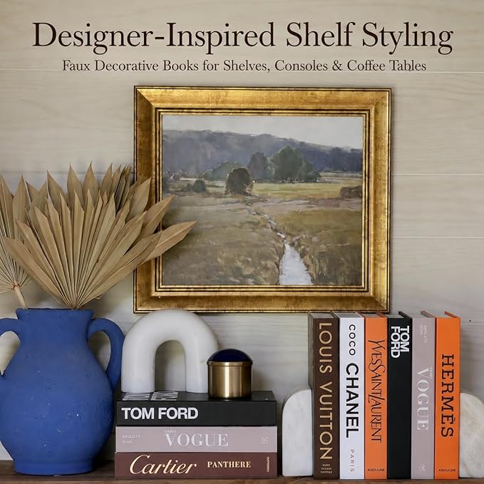 PROBENEX 4-7 Pieces Fashion Decorations Book Set. Premium Aesthetic Faux Books for Room Decor. (4) | Refined Modern Look - Not Real, No Pages Inside - Arrives Flat, Tool-Free 2-Min Setup - Image 6