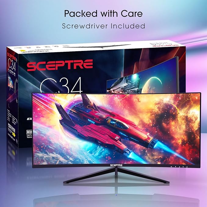 Sceptre Prime Curved 30-inch Gaming Monitor 200+Hz FreeSync Build-in Speakers 2560 x 1080p HDMI DP Machine Black 2026 (C305B-200UN Series) - Image 3