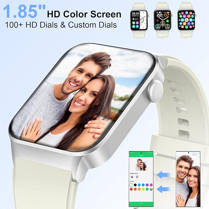 Smart Watch for Women Men (Answer/Make Call), Smartwatch with Heart Rate/Sleep Monitor/Pedometer, 2026 New Fitness Watch IP68 Waterproof, 113+ Sports Modes,Activity Tracker for Android iOS-White - Image 3