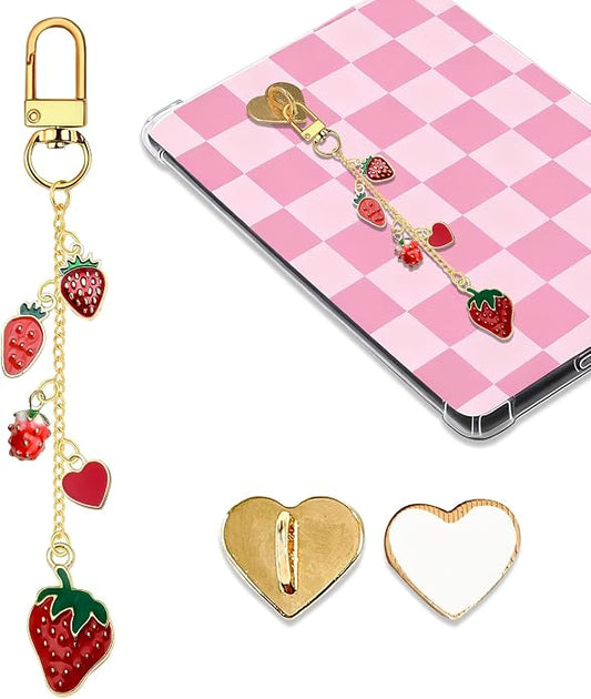 Charm Chains for Kindle,Cute E-reader Phone Charm Bracelets Accessories Compatible for Kindle E-Reader Phone iPad AirPod,Gifts for Reader Booklovers by Unknown