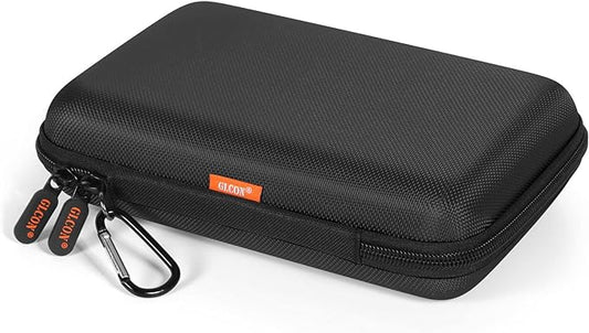 Shockproof Hard Shell Carrying Case for GPS, External Hard Drive, Power Bank, Charger, Cable, Heart Monitor, Cell Phone, Electronic Accessories - Larger Capacity Storage Pouch Travel Bag by GLCON
