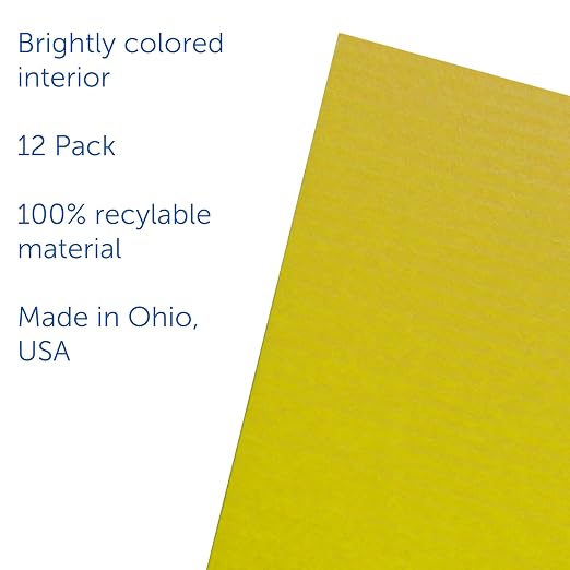 Flipside Products 18”x 48” Yellow Study Carrel, Privacy Boards, Student Privacy and Focus Booth for The Classroom, Desk Divider Cubby for Tests, Made in USA - 12 Pack - Image 4