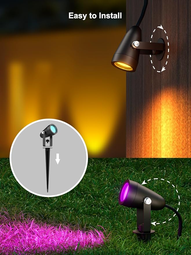 smart Outdoor spotlights | smart voice control - Image 8