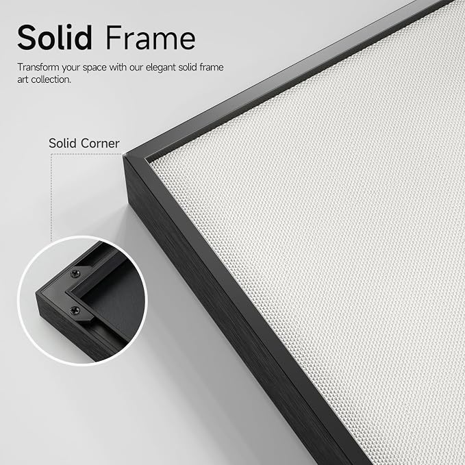 Framed Black and White Gray Modern Abstract Wall Art, Set of 3 Piece Big Canvas Paintings Artwork for Walls, Minimalist Art Prints Pictures for Living Room Hallway Bedroom Office Wall Decor 16x24 Inch - Image 5