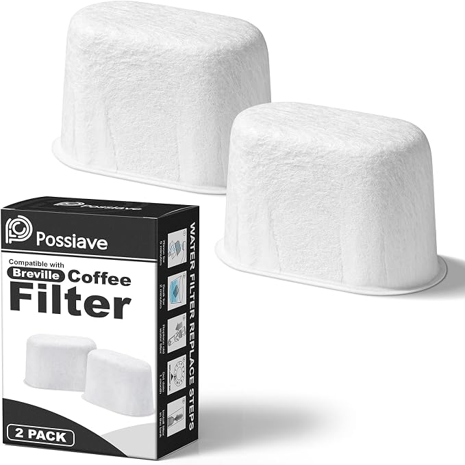 Possiave 2-Pack Water Filters Compatible with Breville BWF100 Machines | Breville Espresso Machine Water Filter Replacement for Barista Express/Pro, Infuser, Dual Boiler, Oracle Series Early by Possiave