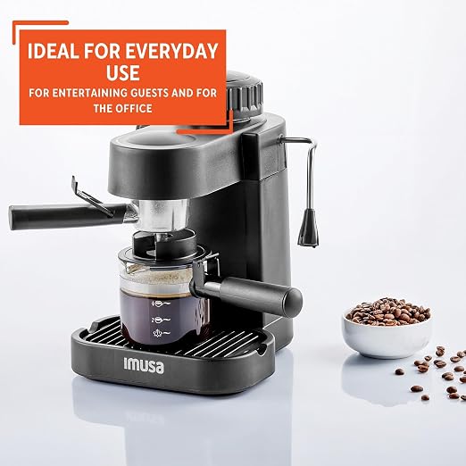 IMUSA USA GAU-18202 4 Cup Espresso/Cappuccino Maker,120 volts, Black - Image 9