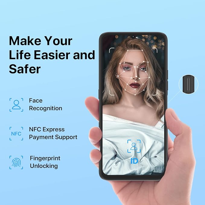 UMIDIGI Power 7 MAX Unlocked Cell Phone,6GB+128GB 10000mAh Battery,6.7" Full Screen + 48MP AI Triple Camera Android Smartphone,NFC,GPS,Face & Fingerprint,BLE 5.0, WiFi 2.4GHz/5GHz,Warranty,Black - Image 6