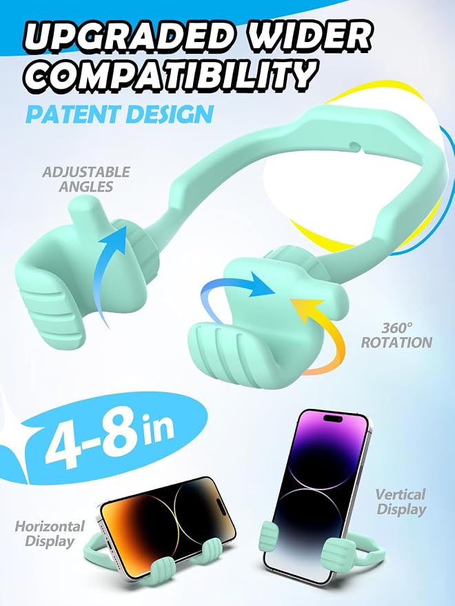 Gifts for Fathers Day Boys Girls Teens Kids: Thumbs Up Lazy Phone Stand Holder for Desk Funny Gadgets Teenage Tween Man Woman Dad Mother Mom Husband Wife Adults Stocking Stuffers Who Have Everything - Image 3