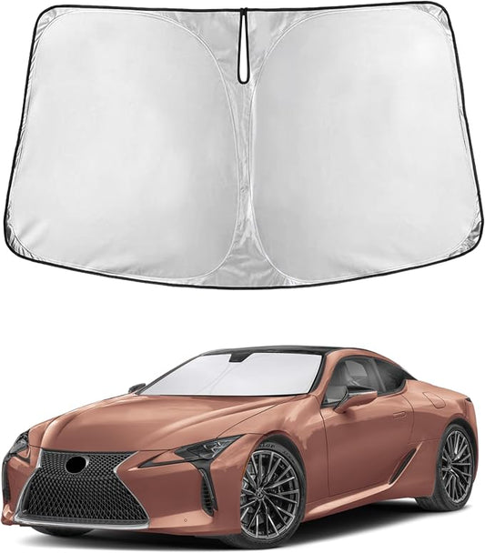 EcoNour Windshield Sunshade Compatible for Lexus LC 2018-2022 2023 2024, Sun Visor for Front Windshield & Window Sun Shade Cover, UV Heat Blocker & Protector, Car Accessories by EcoNour