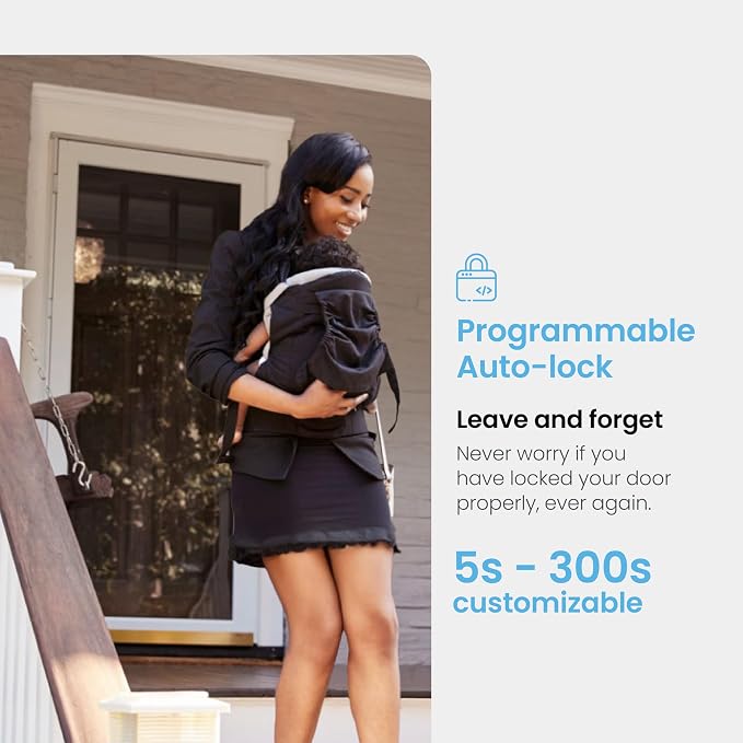 Lockly Secure Pro Smart Door Lock,Fingerprint Keyless Entry Door Lock,Apple Home Key Compatible,Auto Lock, App Remote Control,IP65 Waterproof,Easy Installation - Image 7