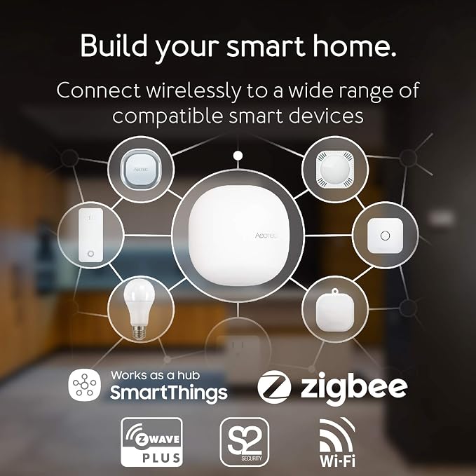 Aeotec Smart Home Hub, Works as a SmartThings Hub, Z-Wave, Zigbee, Matter Gateway, Compatible with Alexa, Google Assistant, WiFi - Image 4