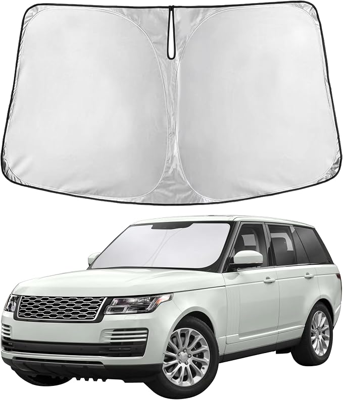 EcoNour Windshield Sunshade Compatible for Land Rover Range Rover (NOT for Range Rover Sport) 2013-2019 2020 2021, Sun Visor for Front Window Sun Shade Cover, UV Heat Protector, Car Accessories by EcoNour