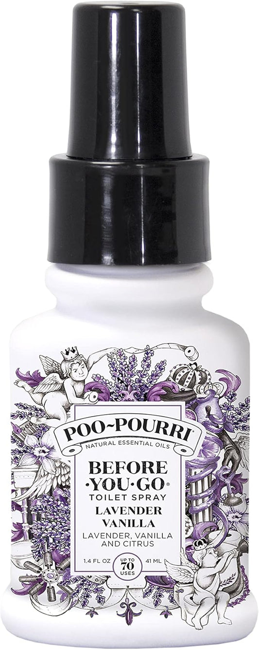 Poo-Pourri Before-You-Go Toilet Spray, Lavender Vanilla, 1.4 Fl Oz - Lavender, Vanilla and Citrus by Unknown