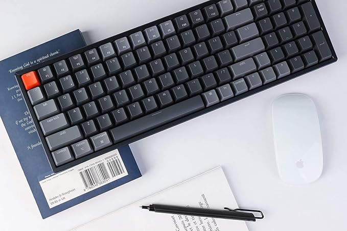 Keychron K4 Wireless Bluetooth/USB Wired Gaming Mechanical Keyboard, Compact 100 Keys RGB LED Backlit Gateron Brown Switch N-Key Rollover, Aluminum Frame for Mac Windows, Version 2 - Image 3