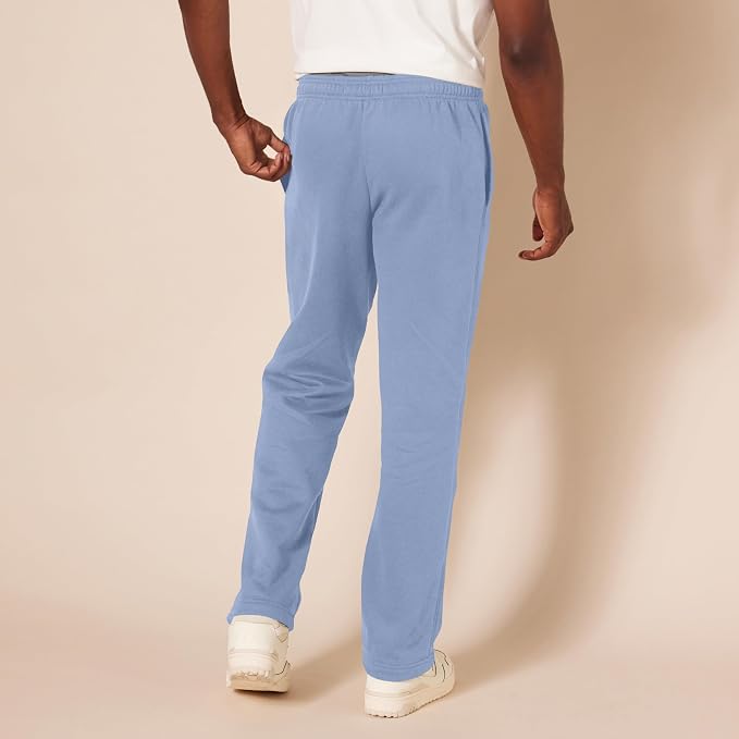 Amazon Essentials Men's Relaxed Straight Leg Fleece Open Bottom Sweatpant (Available in Big & Tall) - Image 3