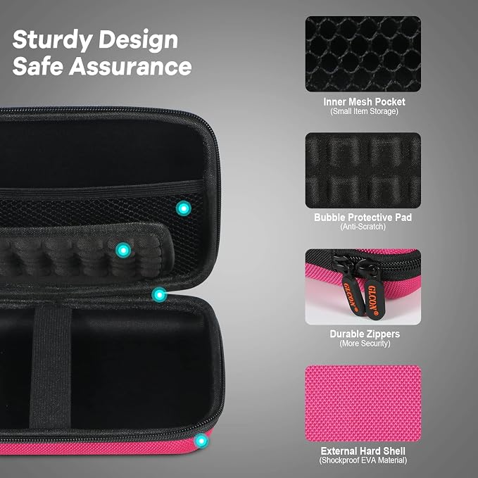Electronics Tech Organizer Portable Travel Case - Hard Shell Protective Carrying Case for External Hard Drive, Phone Charger, Power Bank, Small Gadgets Storage Pouch Bag - Image 4