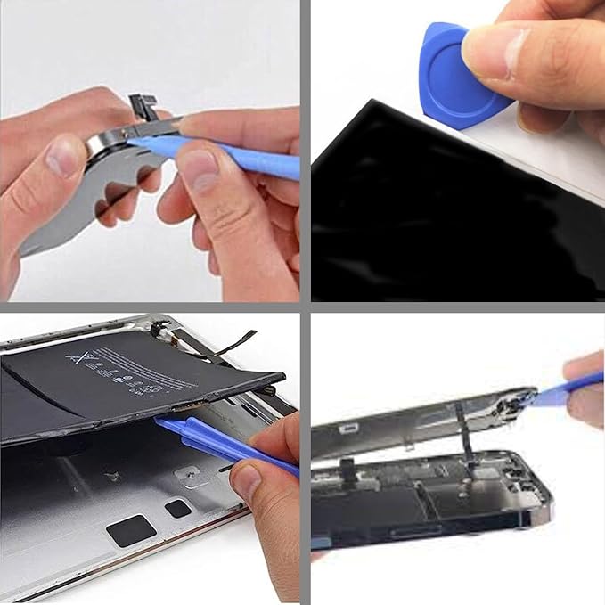 Repair Tools Kit for iPhone iPad MacBook Nintendo Switch PS4 Xbox Laptop - 5 Universal Triangle pry bar + 2 Spudger + 3 Big Spudger + 2 Metal Triangular spudgers(0.91") - Image 3