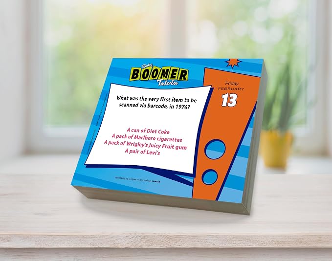 Baby Boomer Trivia 2026 Daily Desk Calendar: Boxed Page-a-Day Fun Facts & Quiz Calendar with Day-to-Day Nostalgic Questions, Pop Culture & Throwback Challenges - Image 4
