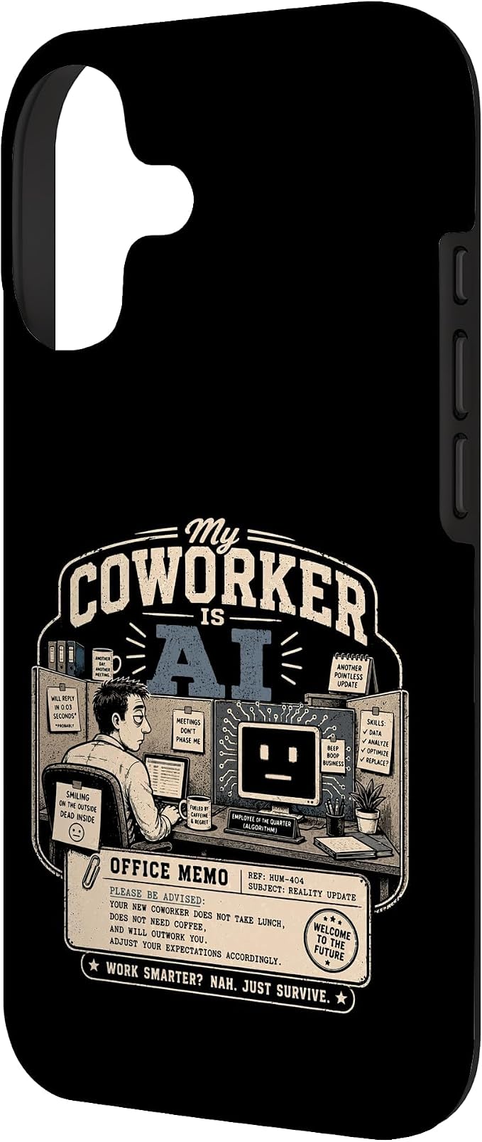 My Coworker is AI Office Humor Funny Workplace Replacement Case for iPhone 17 - Image 2