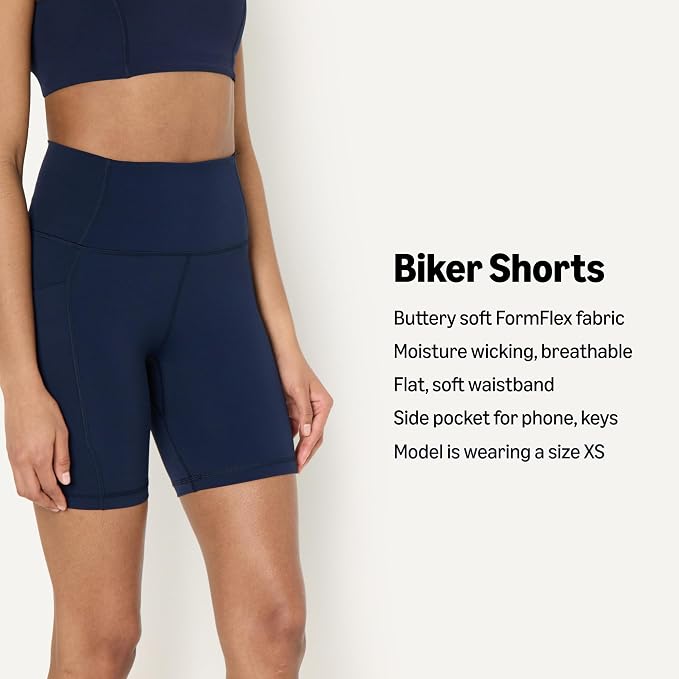 Amazon Essentials Women's Active FormFlex Buttery Soft High Waist Biker Shorts - Image 4