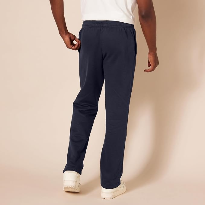 Amazon Essentials Men's Relaxed Straight Leg Fleece Open Bottom Sweatpant (Available in Big & Tall) - Image 3