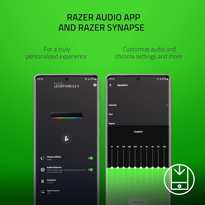 Razer Leviathan V2 X PC Soundbar with Full-Range Drivers-Compact Design-Chroma RGB-USB Type C Power and Audio Delivery-Bluetooth 5.0-for PC,Laptop,Smartphones,Tablets&Nintendo Switch,(Pack of 4) - Image 7