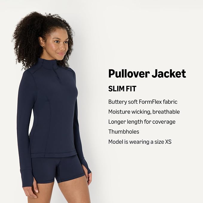 Amazon Essentials Women's Active FormFlex Buttery Soft Slim Fit Quarter Zip Long Sleeve Pullover Jacket - Image 4