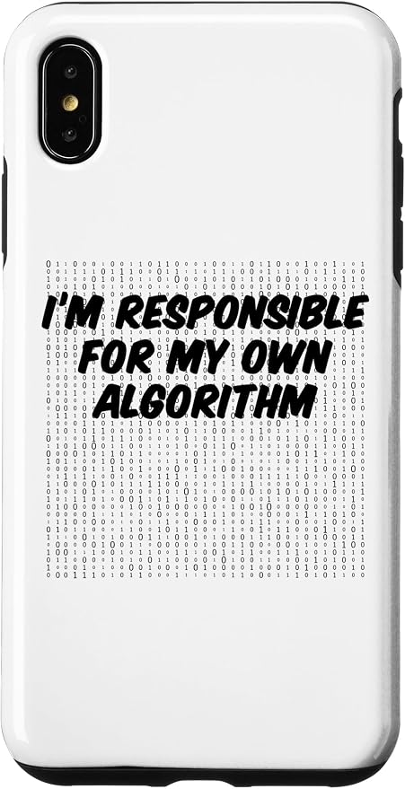 iPhone XS Max Binary Code Computer Algorithm AI Artificial Intelligence Case by Unknown