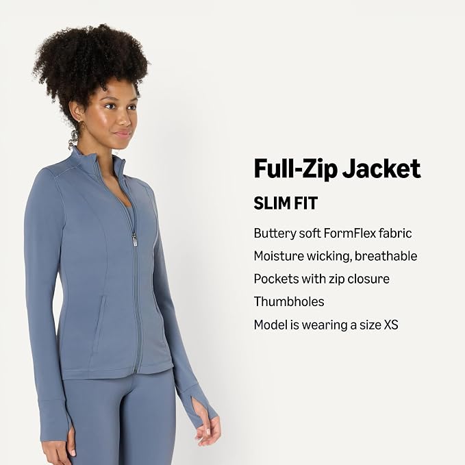 Amazon Essentials Women's Active FormFlex Buttery Soft Slim Fit Quarter Zip Long Sleeve Pullover Jacket - Image 4