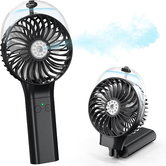 PANERGY Portable Misting Fan with Water Sprayer, Mothers Day Gifts for Mom, Birthday Gifts for Girls Women Men, Mini Handheld Fan Essentials for Travel Beach Camping Cruise, 2026 New by PANERGY