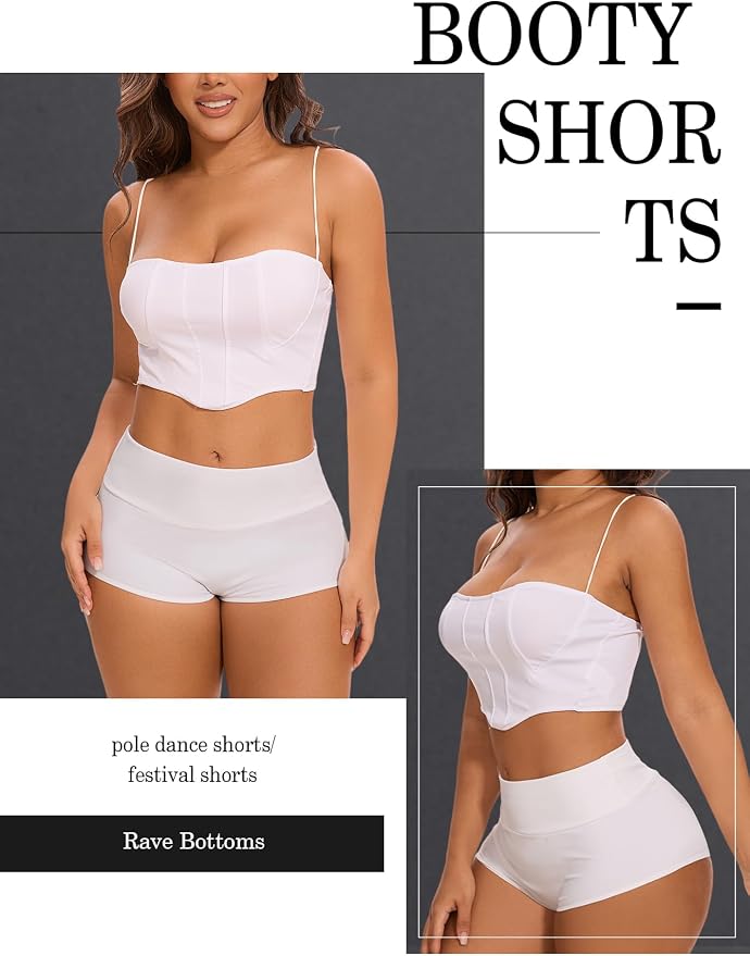 Cut Out Yoga Shorts Booty Butt Lifting Scrunch Shorts High Waisted Workout Gym Active Hot Pants - Image 3