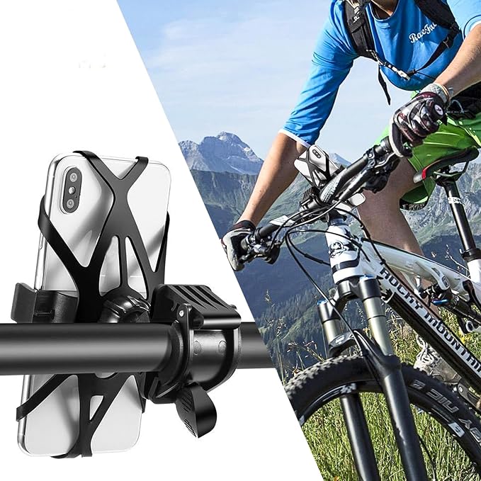 Ziciner 3 PCS Bike Phone Mount Holder Band, Elastic Smart Phone Security Silicone Strap for Motorcycle Bike Phone Mount, Universal Bike Accessories Replacement Parts for Most Cell-Phone (Style 2) - Image 4
