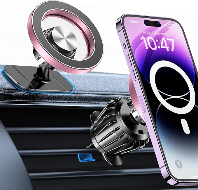 Kaistyle for Magsafe Car Mount【20 Strong Magnets】Magnetic Phone Holder for Car Phone Holder Mount Dash Mounted Holders Cell Phone Holders for Your Car Accessories for Women Men for iPhone 17 16 15 14 by Kaistyle