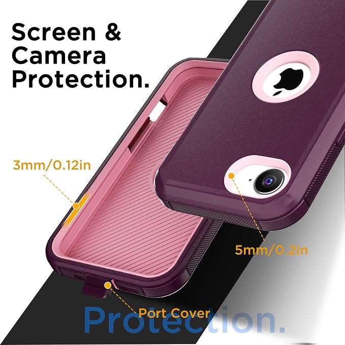 AICase for iPhone 17e/iPhone 16e Case 2026,Heavy Duty Drop Protection Full Body Rugged Shockproof/Drop Proof/Dust Proof Military Protective Tough Durable Cell Phone Cover for iPhone 17e/16e 6.1_4 - Image 4