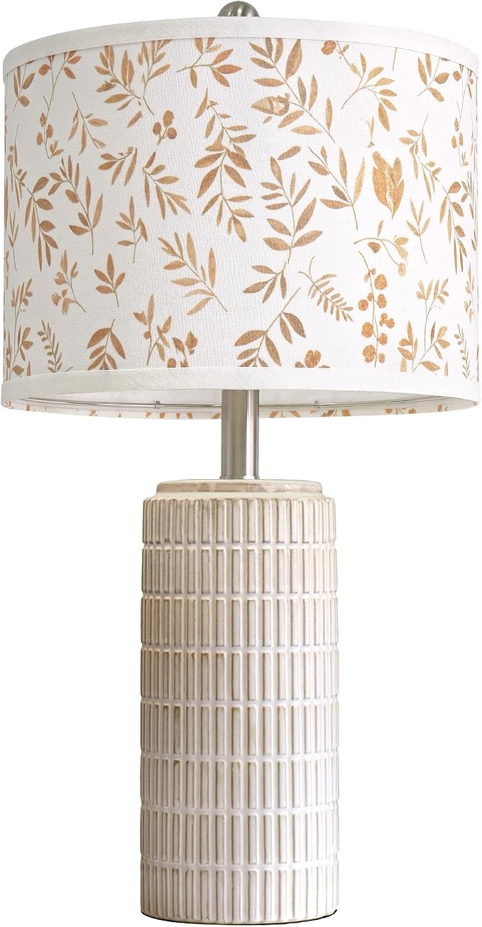 PoKat 23'' Dried Flowers Table Lamp for Bedroom Nightstands, Birthday Gifts for Women Mom, House Warming Gifts New Home Decor, Ceramic Lamp for Living Room Nursery, Modern Bedroom Lamp for Dresser - Image 8