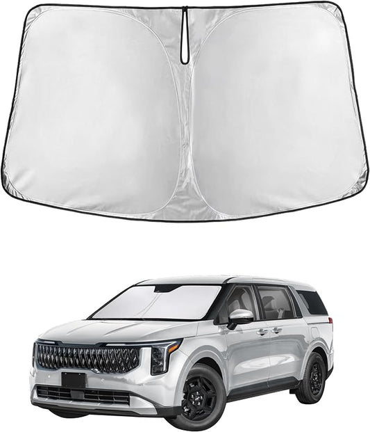 EcoNour Windshield Sunshade Compatible for Kia Carnival 2022-2024 2025 2026, Sun Visor for Front Windshield & Window Sun Shade Cover, UV Heat Blocker & Protector, Car Accessories by EcoNour