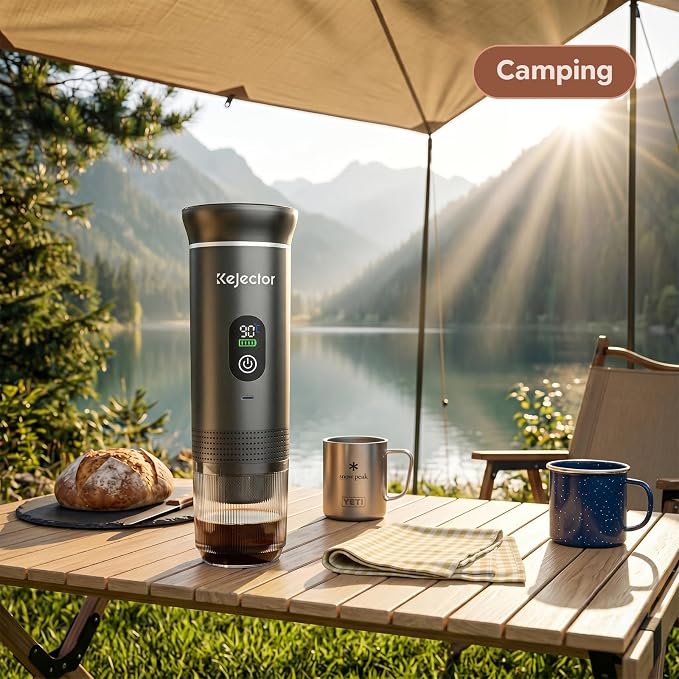 Portable Coffee Maker Espresso Machine Cafetera Portatil Personal Rechargeable Coffee Maker Small for Travel Camping usb-c Battery Espresso Maker, 3-IN-1 Compatible with Ground Coffee & NS Capsule - Image 9