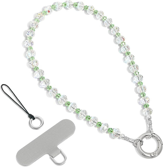 SURPHY Phone Charm, Handmade Beaded Phone Wrist Strap with Tether Tab | Phone Charm Strap, Phone Chain with Premium Metal Buckle, Wrist Strap Fits Cellphone Cases, Wallets, Bags, Keys by SURPHY