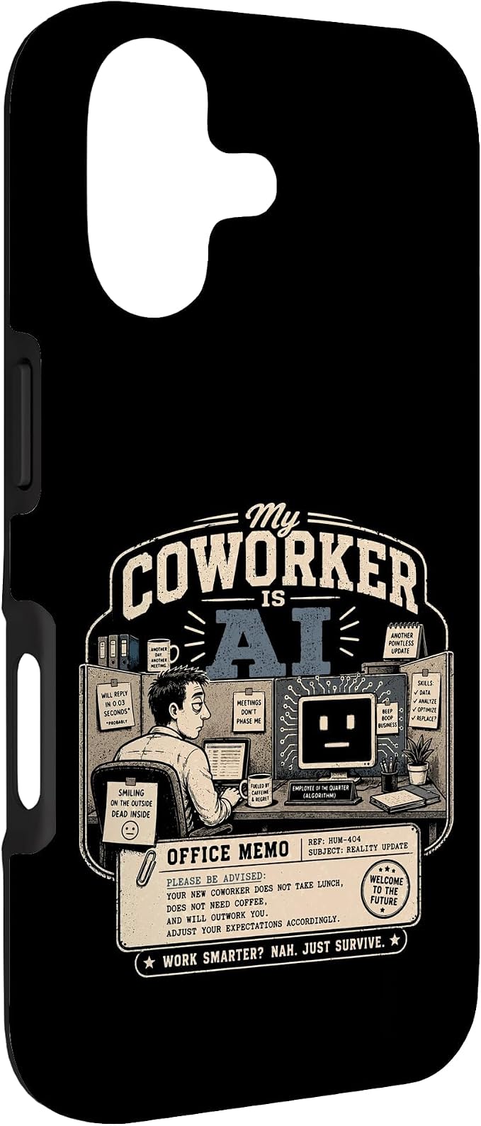 My Coworker is AI Office Humor Funny Workplace Replacement Case for iPhone 17 - Image 3