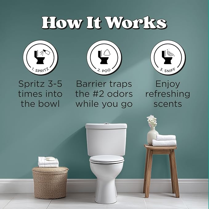 Poo-Pourri Cypress Woods Pocket Sprayer Before-You-Go Toilet Spray - Instantly Trap Bathroom Odor - Plant Based Ingredients & Essential Oils - No synthetic fragrance - Cypress, Pine, Fresh Air Scent - Image 5