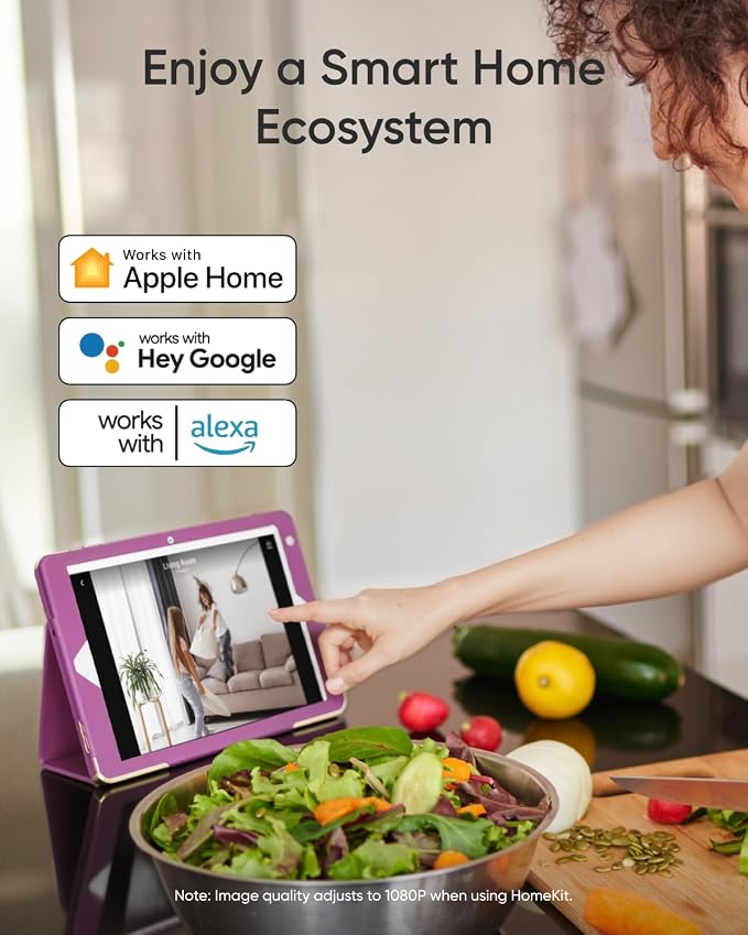 eufy Security 4K Indoor Camera E30,Pan & Tilt,AI Auto Tracking,Color Night Vision,Pet/Baby/Nanny Monitor with Two-Way Audio,AI Human/Pet Detection,Works with HomeKit, No Monthly Fee, Black - Image 7