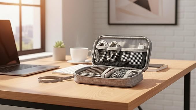 GOX Electronic Cable Organizer Travel Case Tech Pouch - Image 2